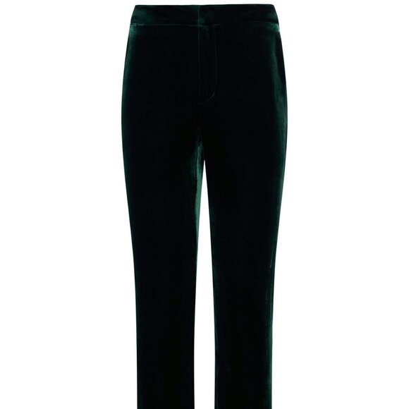 L'AGENCE Velvet Forest Green Rebel Trouser - Picture 4 of 12